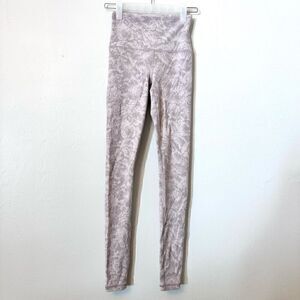 Athleta Women's Elation Texture Tight Activewear Legging Yoga Pant Mauve XXS